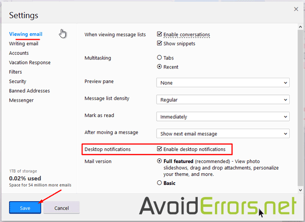 600x437 Enable Desktop Notifications For Yahoo! Web Mail
