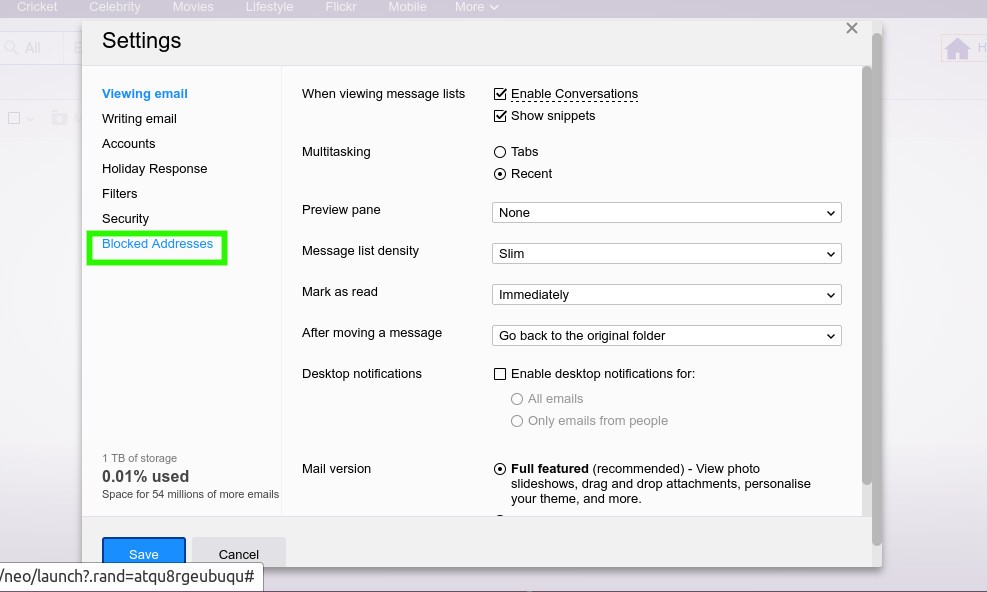 987x592 How To Block Someone In Yahoo Mail Ubergizmo