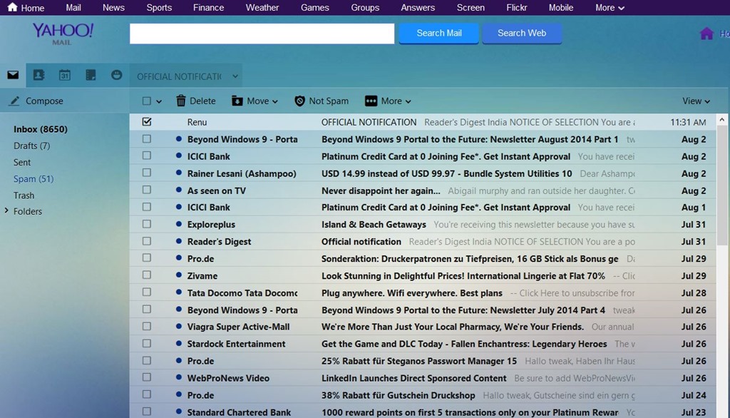 1024x586 Customize Yahoo! Mail With New Themes