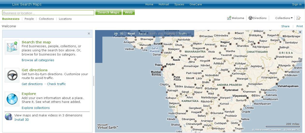1263x552 Microsoft Live Search Maps To Compete Google Maps, Yahoo Maps