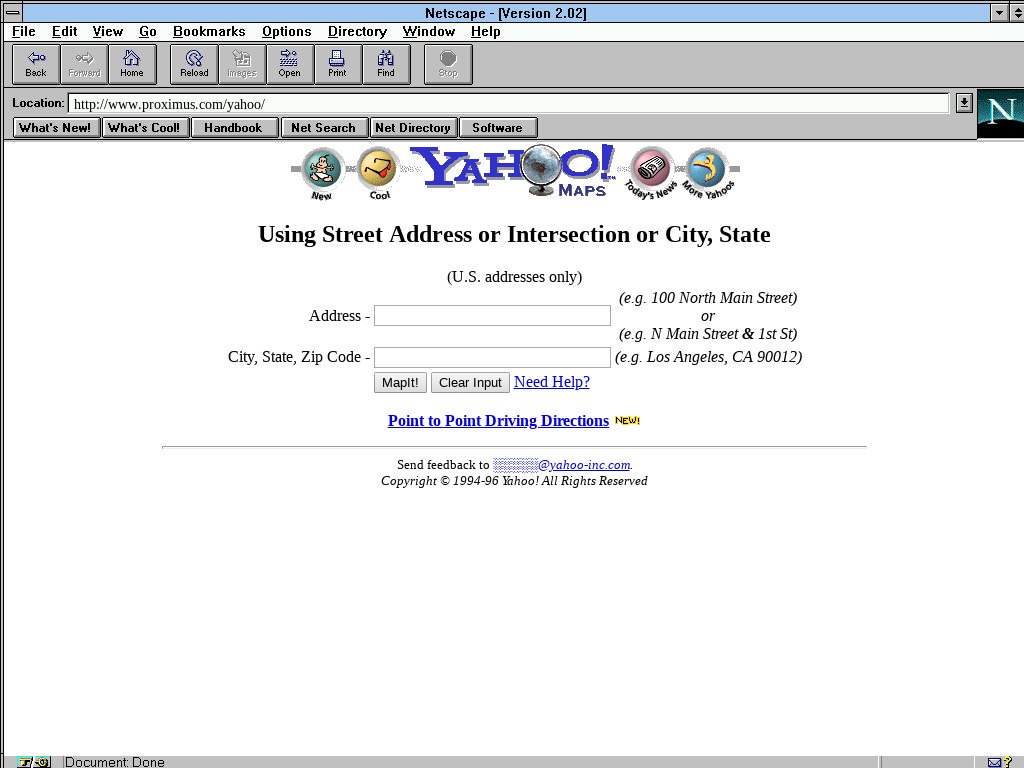 1024x768 Wayback Exe On Twitter Yahoo! Maps Dec