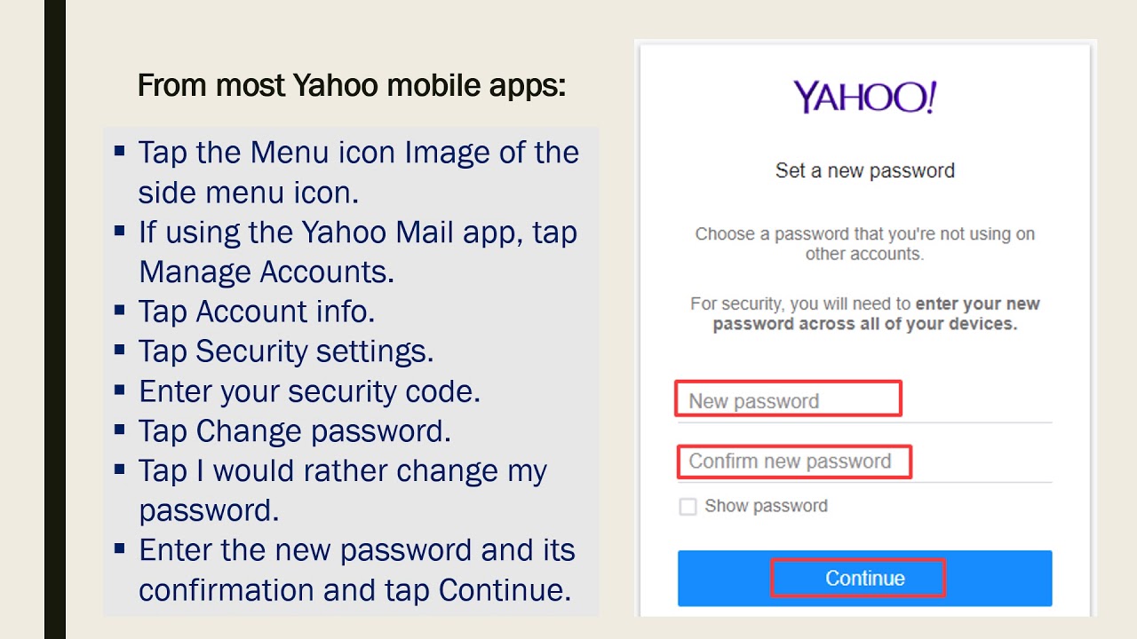 1280x720 How To Change Yahoo Password Using Web Browser
