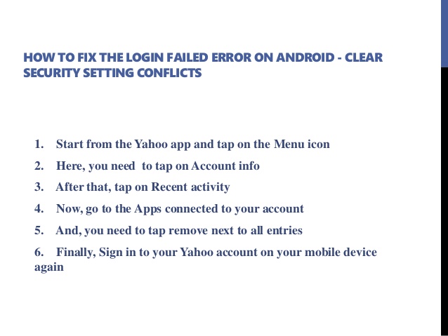 638x479 Yahoo! Mail Log In Failed Error On Android
