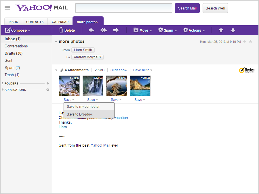 900x675 Yahoo Mail Teams Up With Dropbox