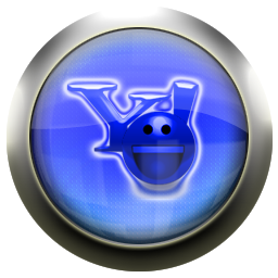 256x256 Classic Blue Yahoo Messenger Icons, Free Icons In Classic Blue