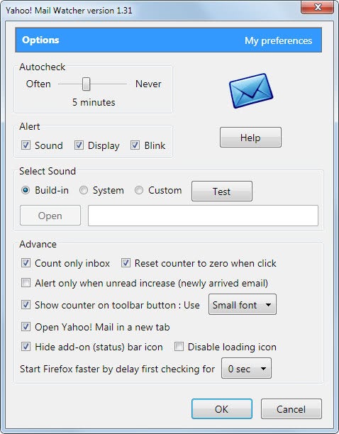 478x612 Yahoo! Mail Watcher For Firefox
