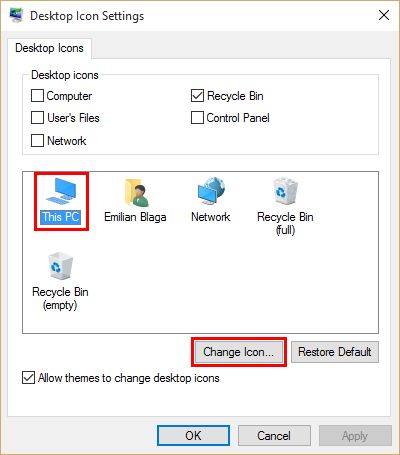400x455 How To Customize The Desktop Change Or Restore Shortcut Icons