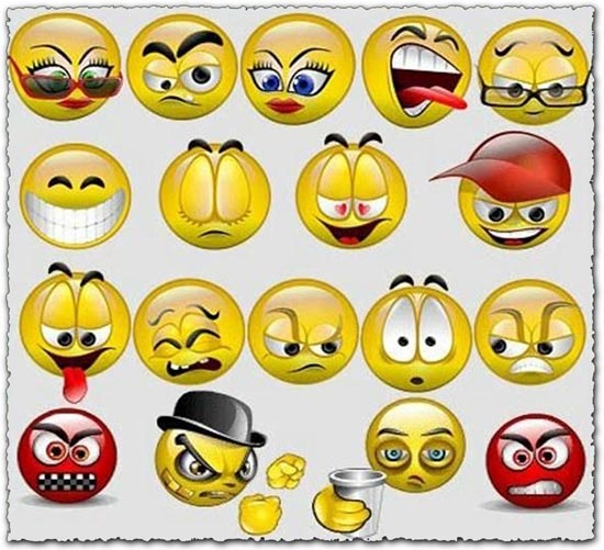 550x501 Yahoo Emoticons Smileys Icons
