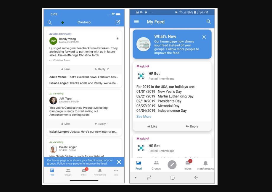 919x650 Yammer Mobile Experience Gets A New Look And Several New Features