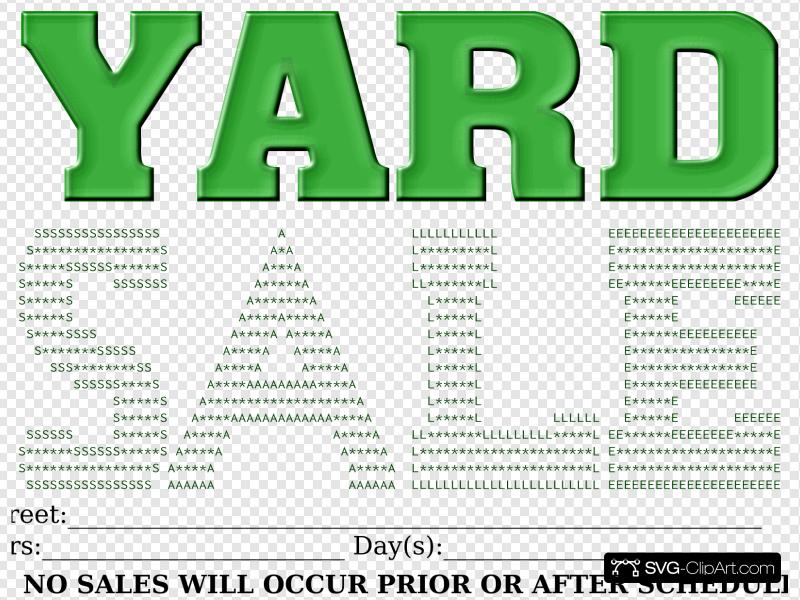 800x600 Yard Sale Sign Clip Art, Icon