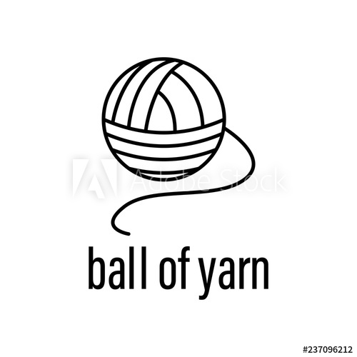 500x500 Ball Of Yarn Icon Element Of Raw Material With Description Icon