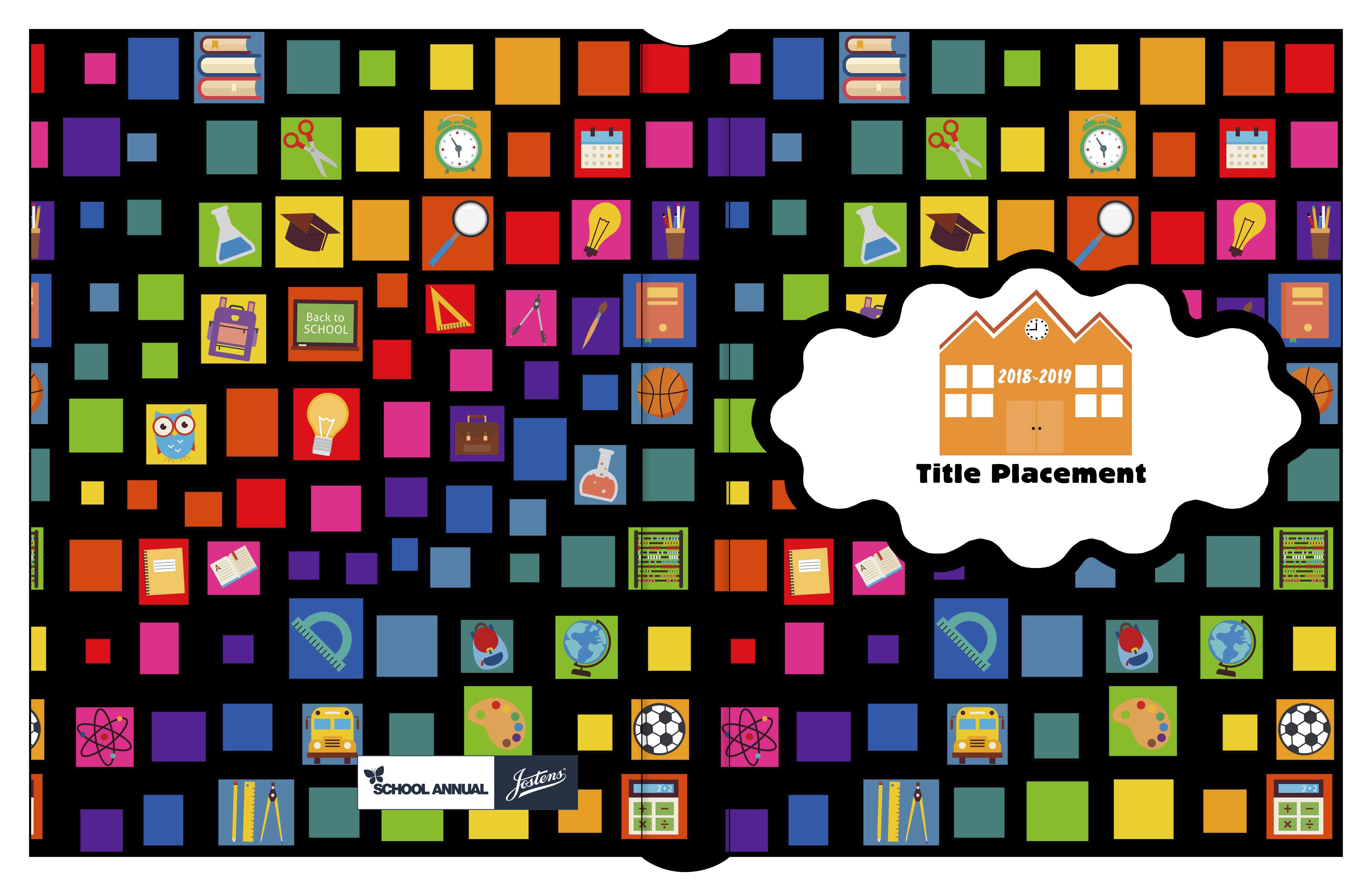 5588x3623 School Icon Yearbook Cover, Back To School, Yearbook Cover Ideas