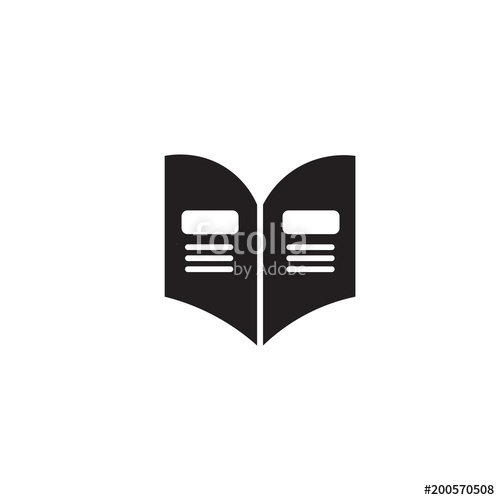 500x500 Yearbook Icon Isolated On White Background Stock Image