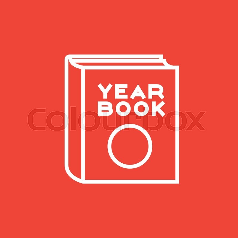 800x800 Yearbook Thick Line Icon With Pointed Stock Vector Colourbox