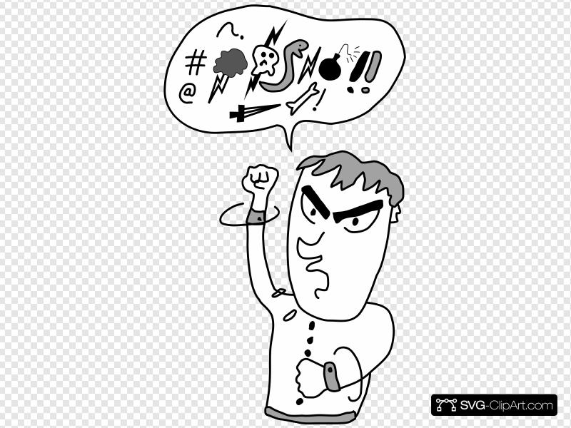 800x600 Screaming And Yelling Guy Clip Art, Icon