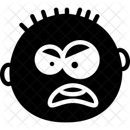 256x256 Yelling Icon Of Glyph Style