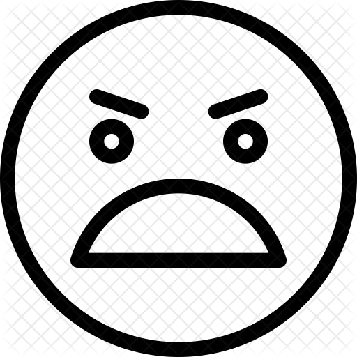 512x512 Yelling Face Icon Of Line Style