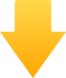 254x300 Yellow Arrow Icon On White Background Royalty Free Stock Image