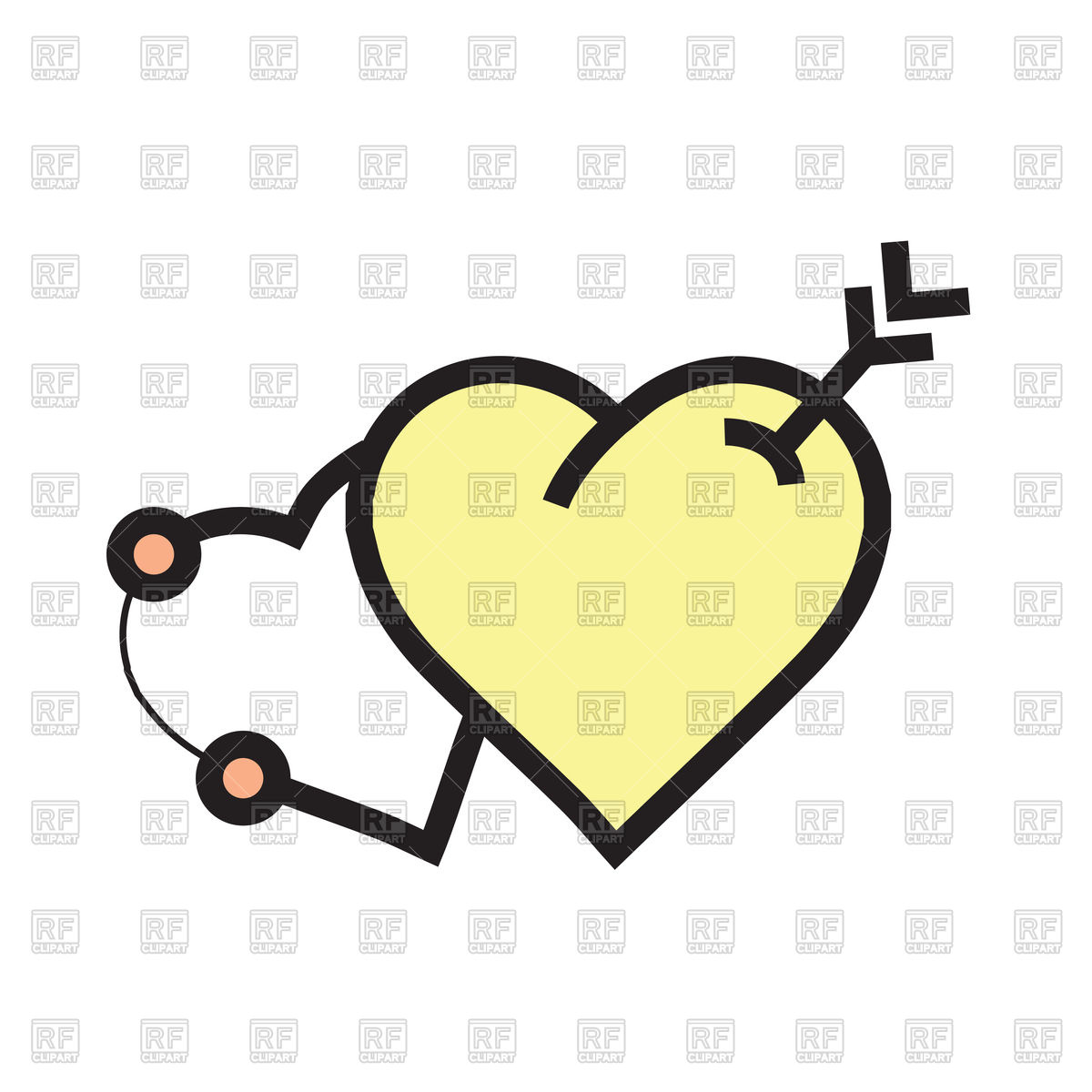 1200x1200 Yellow Arrow On Two Heart Icon Vector Image Of Icons And Emblems