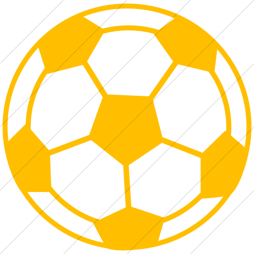 512x512 Iconsetc Simple Yellow Classica Soccer Ball Icon