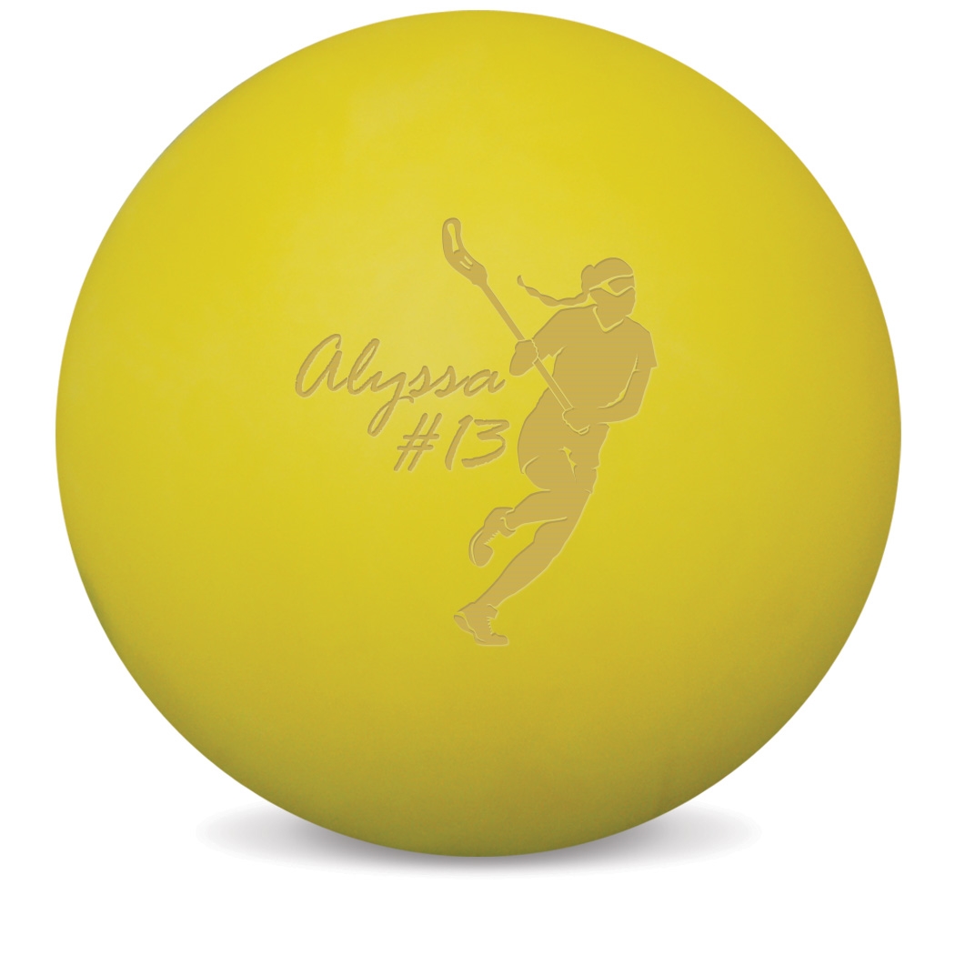 1050x1050 Personalized Engraved Lacrosse Ball Lacrosse Girl Name And Number