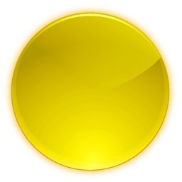 256x256 Yellow Round Button Vista Icon Free Icon Free Download