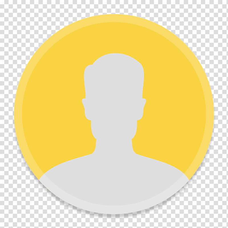 800x800 Button Ui System Folders And Drives, Yellow And White Profile Icon