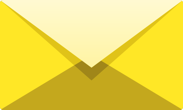 600x360 Yellow E Mail Icon Free Vector Data