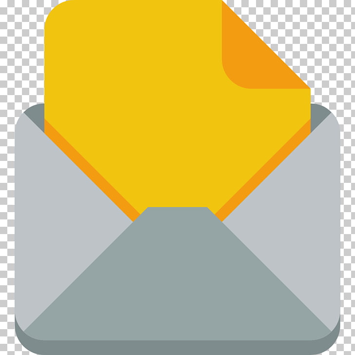 728x728 Angle Yellow Orange, Envelope Letter, Email Icon Png Clipart