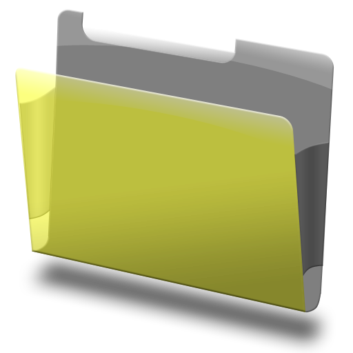 512x512 Labeled, Yellow, Folder Icon Free Of Bundle Icons