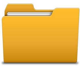 Yellow Folder Icon at Vectorified.com | Collection of Yellow Folder ...