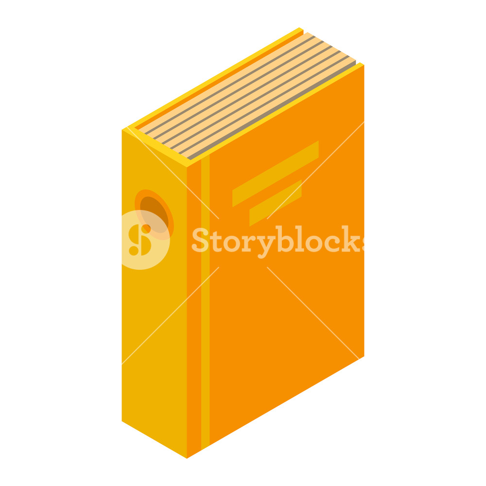 1000x1000 Yellow Folder Icon Isometric Of Yellow Folder Vector Icon For Web