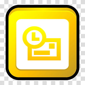 300x300 Sleek Xp Software, Yellow And White Icon Art Transparent