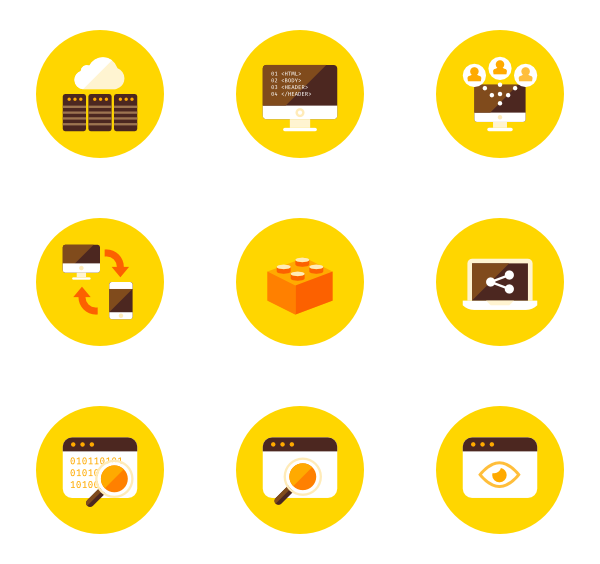 600x564 Essential Circle Icon Style Yellow