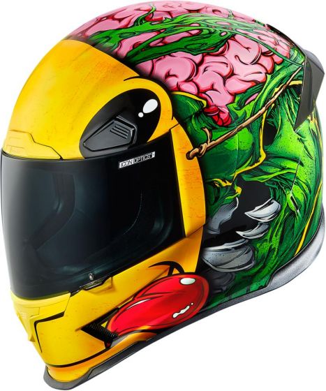 467x560 Icon Airframe Pro Full Face Helmet Brozak Gloss Greenyellow