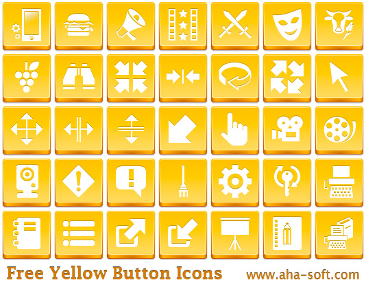 534x421 Free Yellow Button Icons