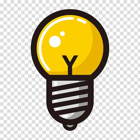 595x595 Incandescent Light Bulb Icon, Yellow Light Bulb Transparent