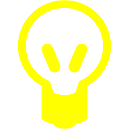 256x256 Yellow Light Bulb Icon