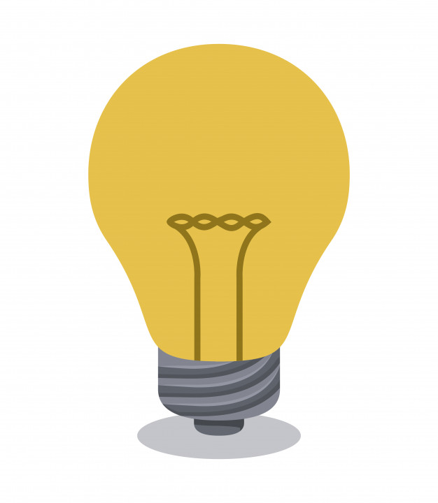 626x720 Yellow Light Bulb Icon Vector Premium Download