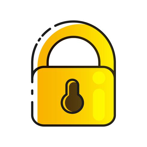 490x490 Lock Icon Vector Lock Vector Design Sign Design Flat Style