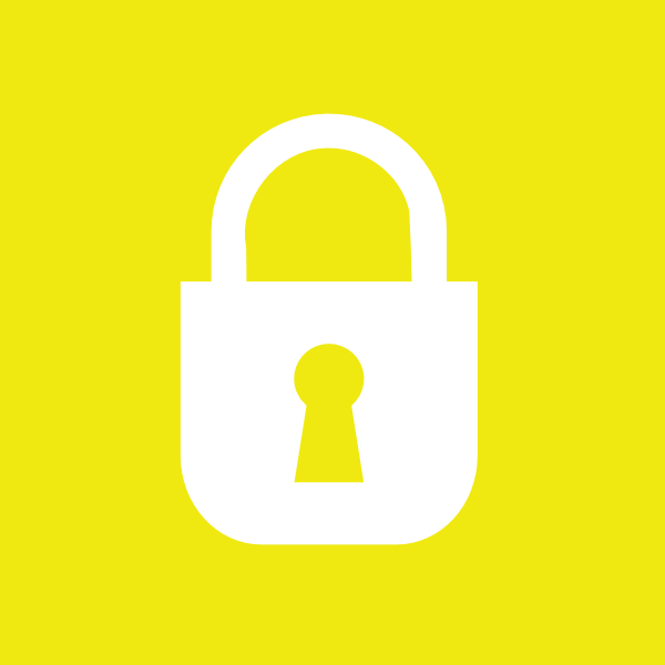 600x600 Yellow Lock Icon Clip Arts Download