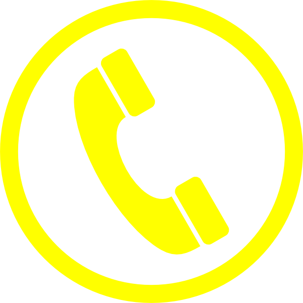 600x600 Call Logo Png Yellow, Transparent Png Full Png Image On Pngsee
