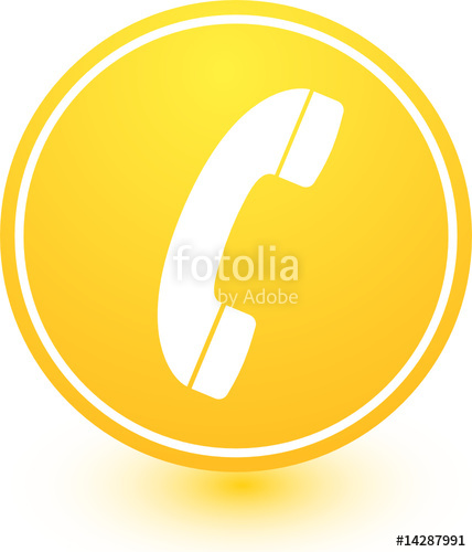428x500 Yellow Phone Icon Stock Image And Royalty Free Vector