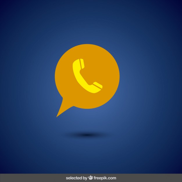 626x626 Yellow Phone Icon Vector Free Download