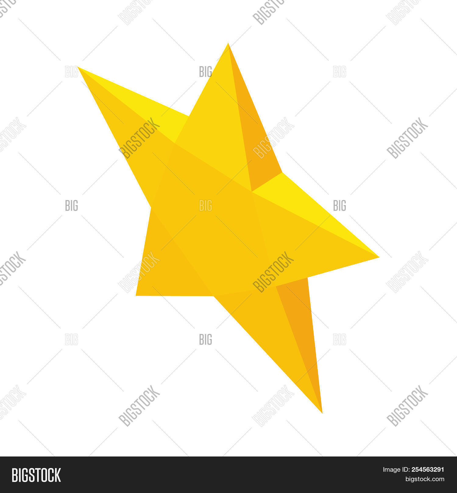 1500x1620 Yellow Star Icon In Isometric Style Isolated On Image