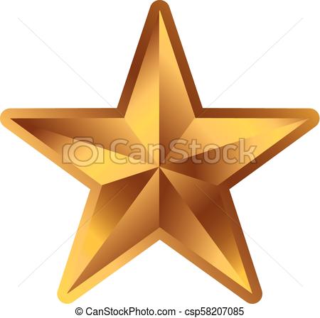 450x448 Gold Star Icon Vector Yellow Stars Pictogram Art Star