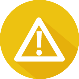 256x256 Warning Icon Flat Iconset Graphicloads