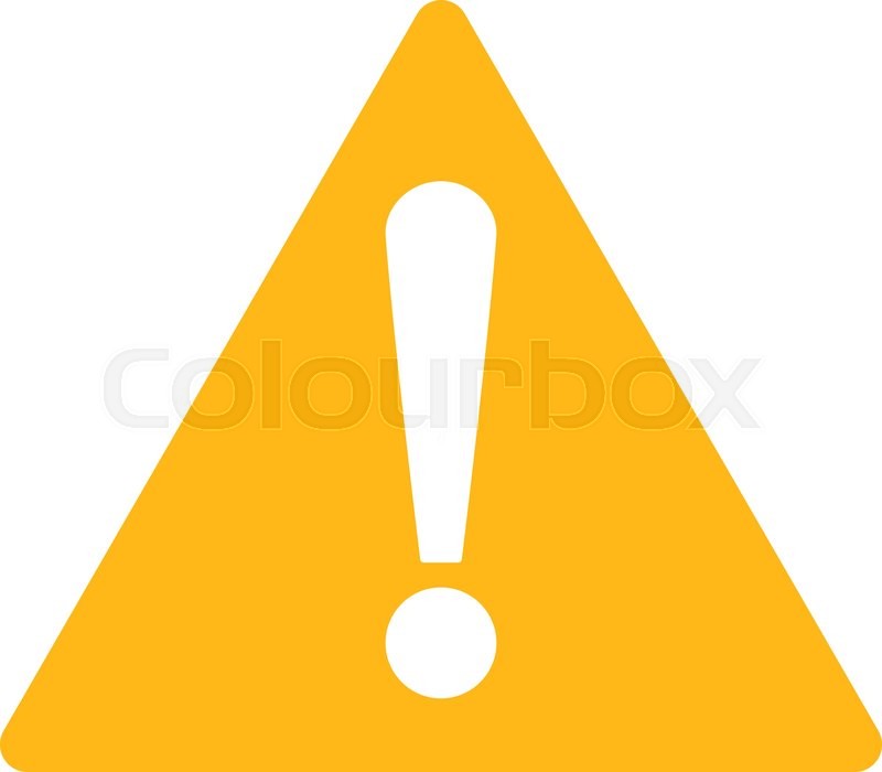 800x700 Warning Icon From Primitive Set This Stock Vector Colourbox