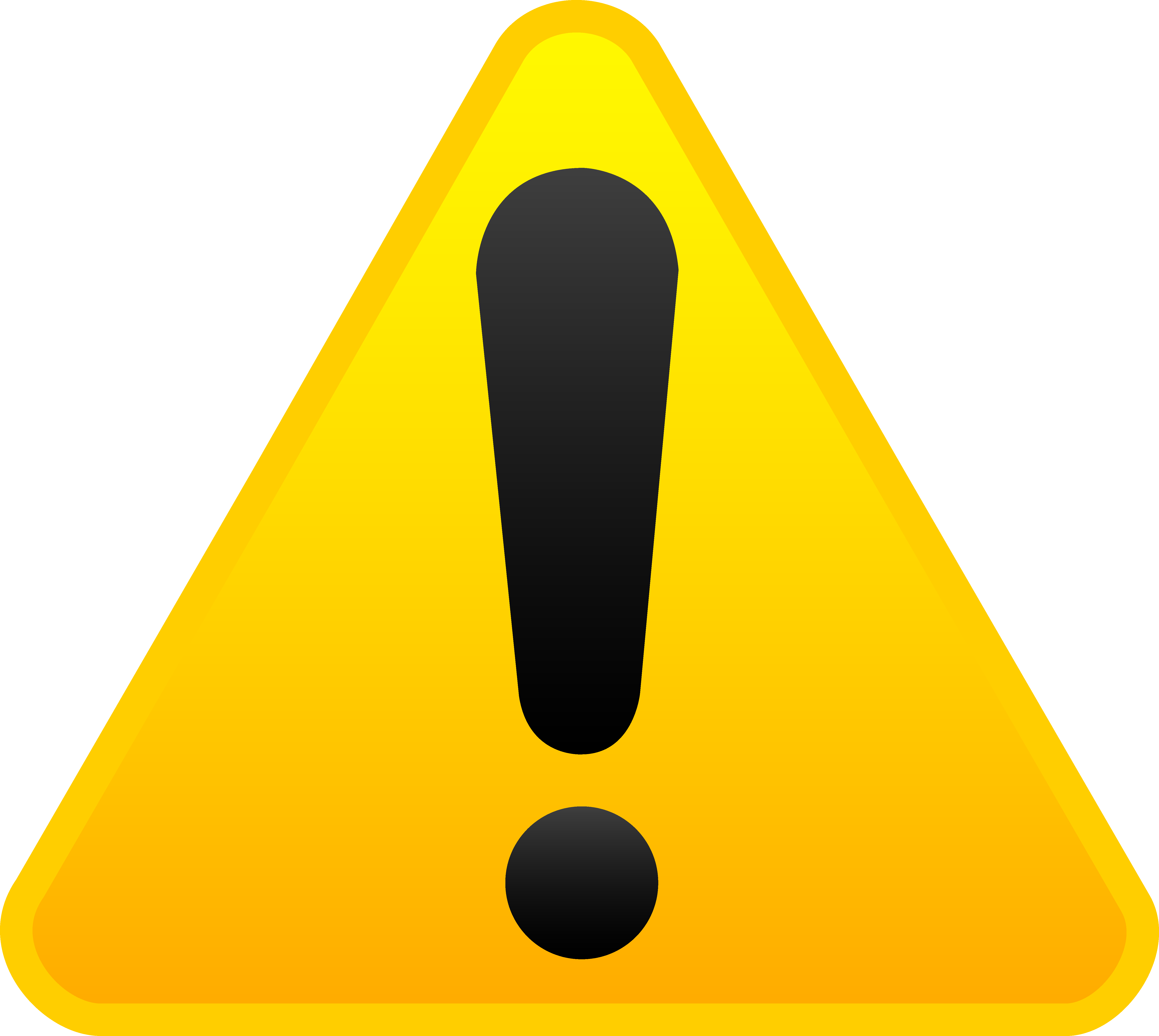 5951x5321 Yellow Exclamation Alert Symbol