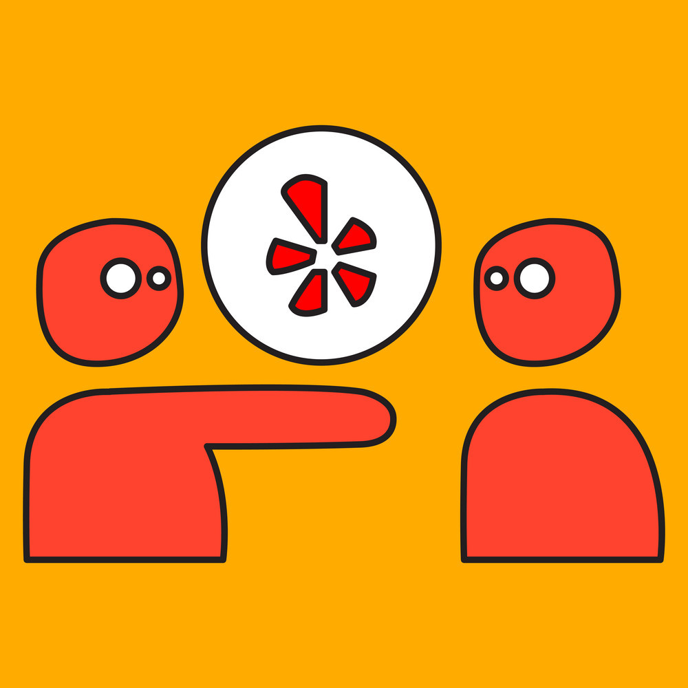 1000x1000 Network Restaurant Review Social Yelp Icon Vector